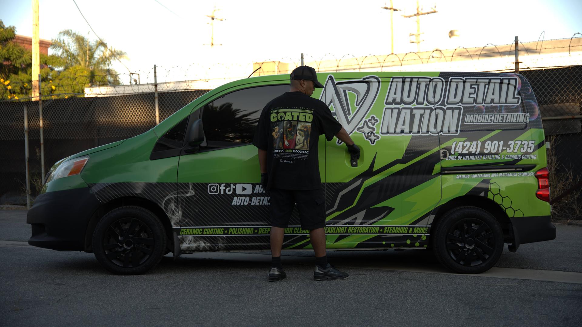 The Auto Detail Nation van with Andrew Ernacio