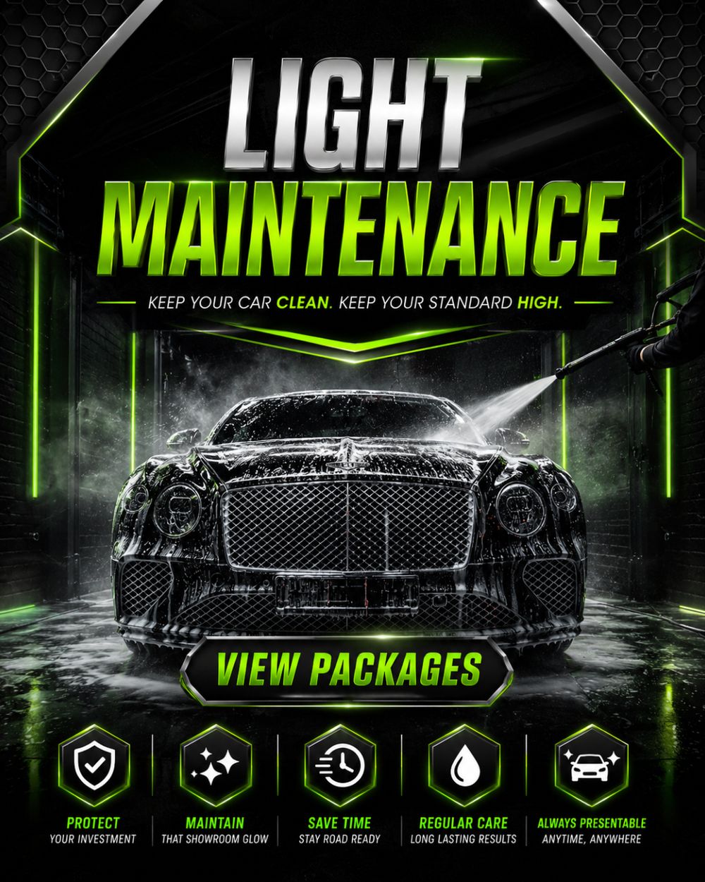 Light maintenance: keep your car clean, keep your standard high
